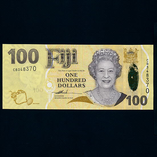 FIJI--P114-QUEEN ELIZABETH 2-OPTIKS-100 DOLLARS-2007