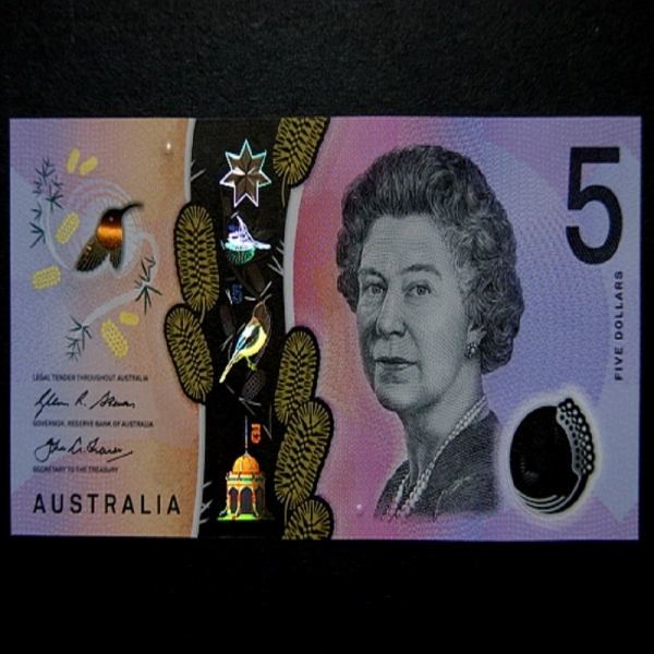 AUSTRALIA-Ʈϸ-QUEEN ELIZABETH 2-POLYMER PLASTIC-5 DOLLAR-2016