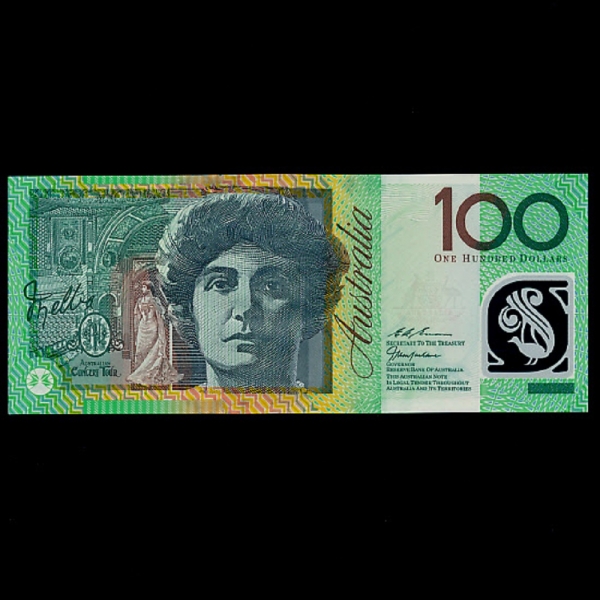 AUSTRALIA-Ʈϸ-DAME NELLIE MELBA(ڸ  -),SIR JOHN MONASH( 𳪽 -, )-POLYMER PLASTIC PAPER-100 DOLLARS-1998