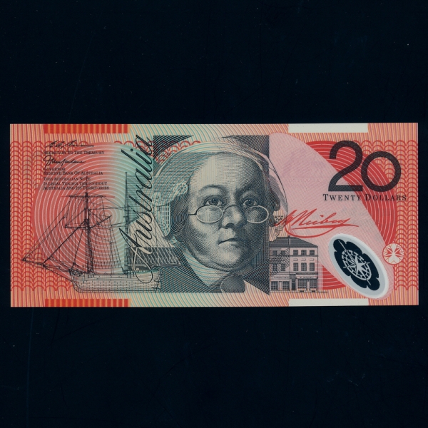 AUSTRALIA-Ʈϸ-MARY REIBY(޸ ̺-),REV.JOHN FLYNN( ø -)-POLYMER PLASTIC PAPER-20 DOLLARS-1997