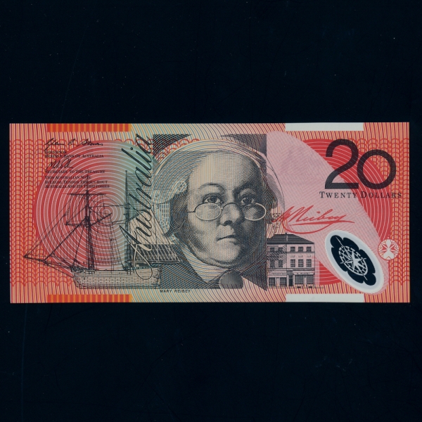 AUSTRALIA-Ʈϸ-MARY REIBY(޸ ̺-),REV.JOHN FLYNN( ø -)-POLYMER PLASTIC PAPER-20 DOLLARS-2007