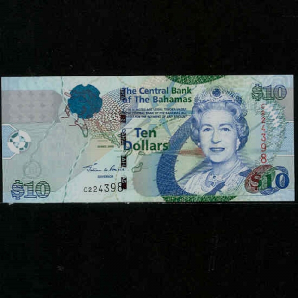 BAHAMAS-ϸ-QUEEN ELIZABETH 2-5 DOLLARS-2005