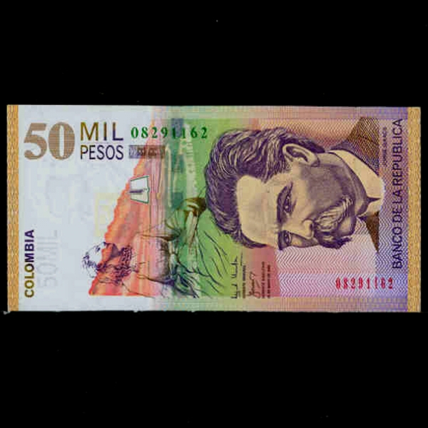 COLOMBIA-ݷҺ-JORGE ISSACS(ȣ ̻轺-۰)-50.000 PESOS-2002