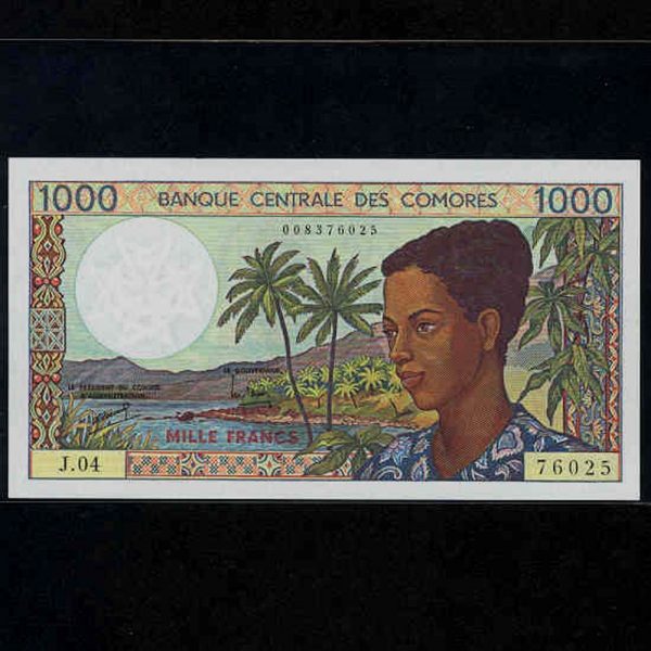 COMOROS-ڸ-1.000 FRANCS-1984