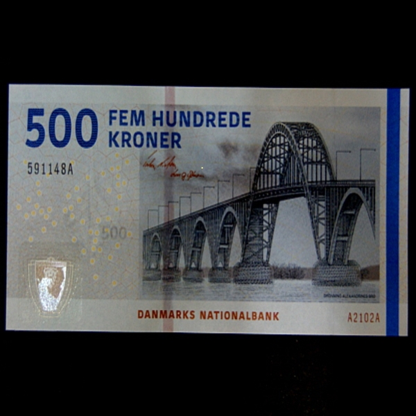 DENMARK-ũ-P68a-QUEEN ALEXANDRINE BRIDGE(˷帮  ٸ)-500 KRONER-2010