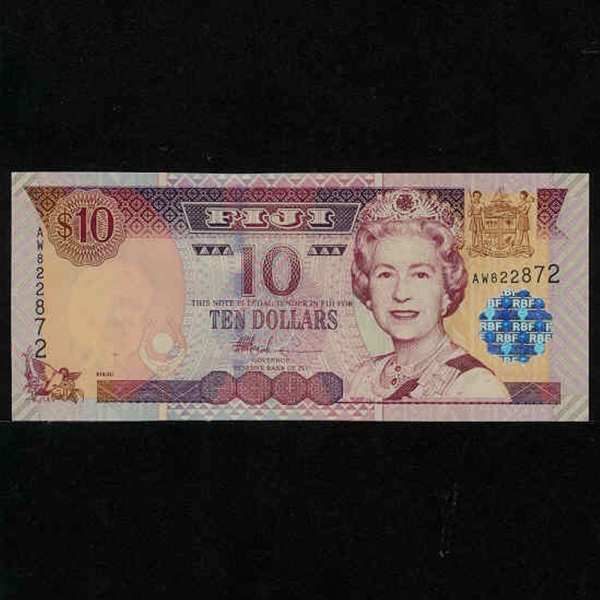 FIJI--P106-QUEEN ELIZABETH 2-10 DOLLARS-2002