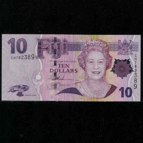 FIJI--P111a-QUEEN ELIZABETH 2-10 DOLLARS-2007
