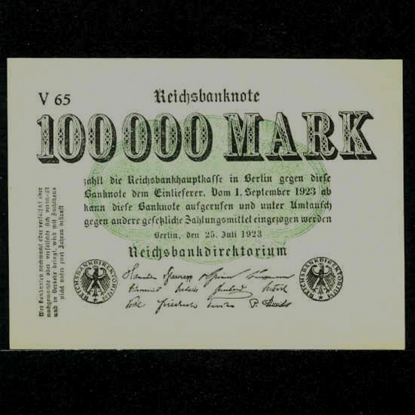 GERMANY--ARMS()-100.000 MARK-1923