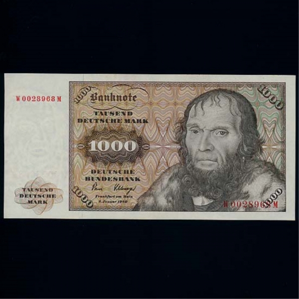 GERMANY--P36b-LUCAS CRANACH(ī ũ-ȭ)-1.000 MARK-1980