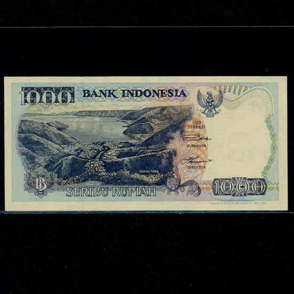 INDONESIA-ε׽þ-P129a-TOBA LAKE-1.000 RUPIAH-1992