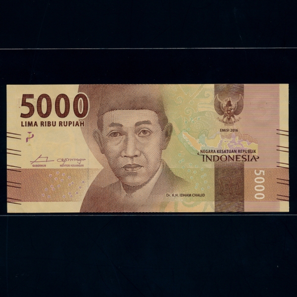 INDONESIA-ε׽þ-P156-K.H.IDHAM CHALID()-5.000 RUPIAH-2016