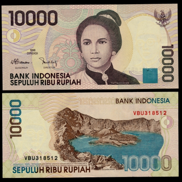 INDONESIA-ε׽þ-P137a-TJUT NJAK DHIEN(Ը  )-10.000 RUPIAH-1998