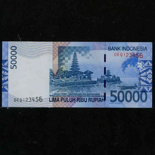 INDONESIA-ε׽þ-P145a-NO.OEQ123456(ƮƮ)-50.000 RUPIAH-2005 