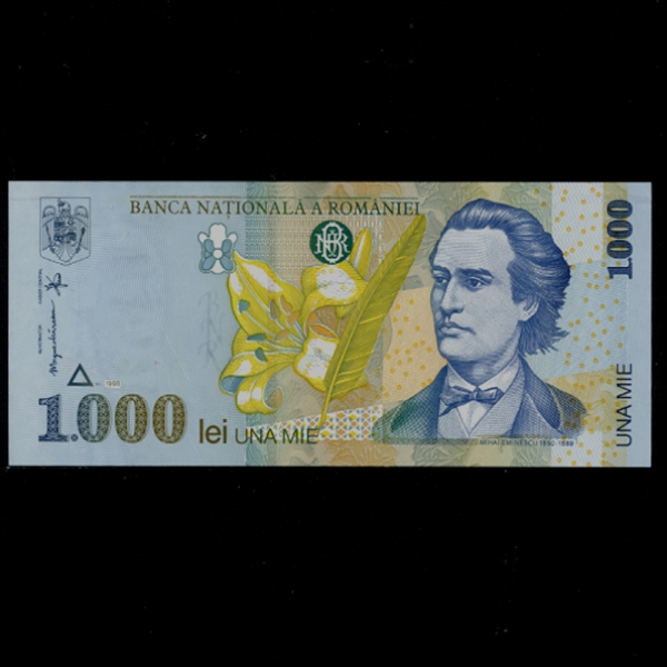 ROMANIA-縶Ͼ-P106-MIHAI EMINESCU( ̳׼-)-1.000 LEI-1998