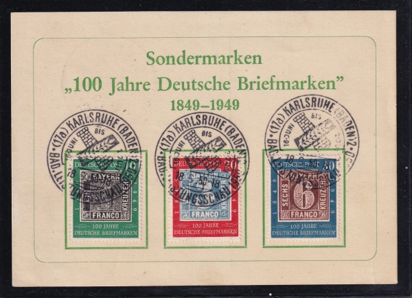 CENT OF GERMAN POSTAGE STAMPS(Ͽǥ 100ֳ)- -1950.6.18