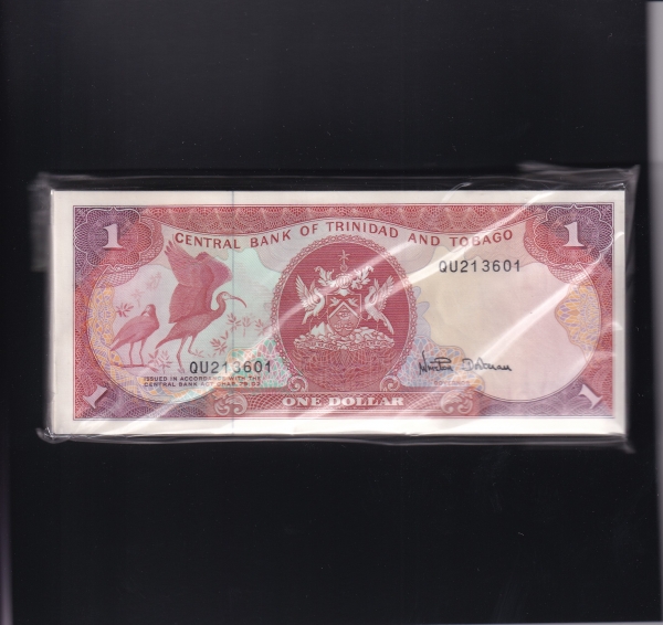 TRINIDAD & TOBAGO-Ʈٵ -P36d-SCARLET IBIS(ȫ)-100 Ұ-1 DOLLAR-1985