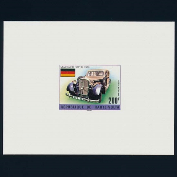 BURKINA FASO(θŰļ)-DELUXE SHEET-#C207-200f-GERMANY FLAG,MAYBACH,1936(1936 ޸-̹)-1975.4.6