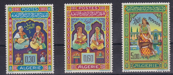 ALGERIA()-#341~3(3)-MINIATURES BY MOHAMMED RACIM(ǰ ̴Ͽó,ϸ޵ )-1965.12.27