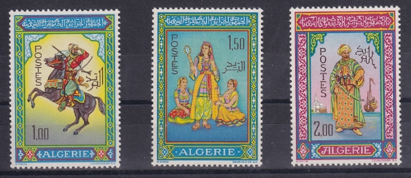 ALGERIA()-#362~4(3)-MINIATURES BY MOHAMMED RACIM(ǰ ̴Ͽó,ϸ޵ )-1966.12.17