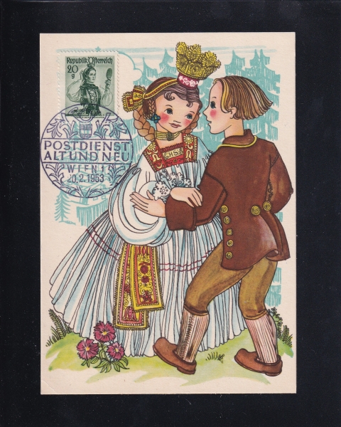 AUSTRIA(Ʈ)-߽øī(MAXIMUM CARD)-#524-20g-VORALBURG,MOUNTAIN VALLEY(Ƹũ)-1953.2.20