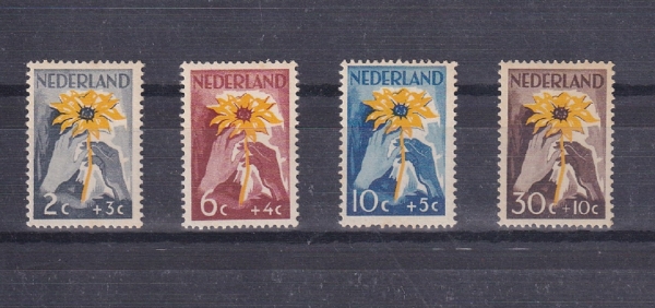 NETHERLANDS(״)-#B199~202(4)-SUNFLOWER,HANDS(عٶ ,)-1949.8.1