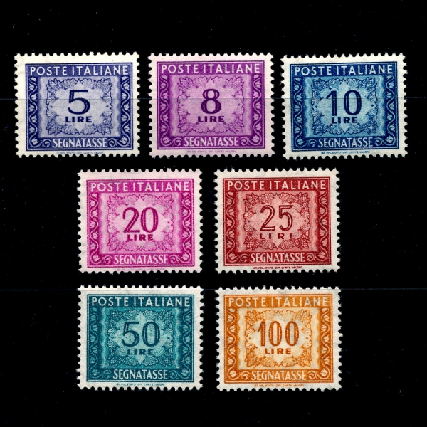 ITALIA(Ż)-#D10(7)-NO.5.8.10.20.25.50.100()-1955~91
