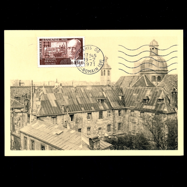 FRANCE()-߽øī(MAXIMUM CARD)-#B438-40+10c-EDOUARD BRANLY(ξƸ 귣)-1971.2.19