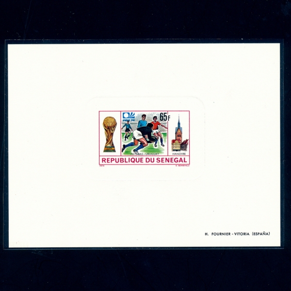 SENEGAL(װ)-DELUXE SHEET-#402-65f-WORLD CUP,NETHERLANDS-URUGUAY GAME,TOWER HANOVER(,ϳ)-1974.6.29