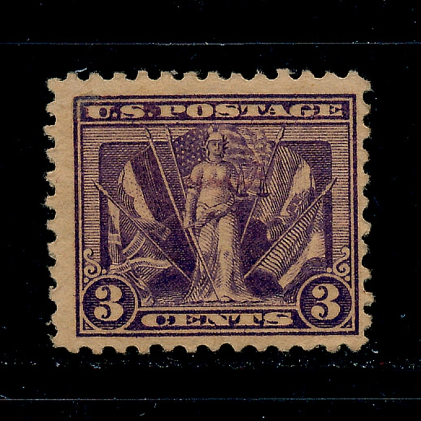 UNITED STATES(̱)-#537-3c-VICTORY AND FLAGS OF THE ALLIES(¸,ձ )-1919.3.3