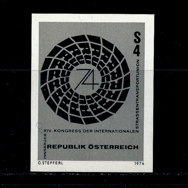 AUSTRIA(Ʈ)-IMPERF()-#991-4s-ROAD TRANSPORT UNION EMBLEM(   )-1974.5.24