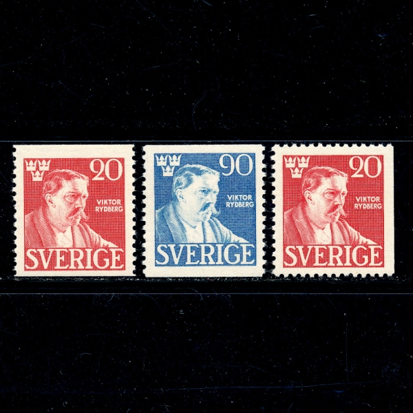 SWEDEN(þ)-#363~5(3)-RYDBERG()-1945.9.21