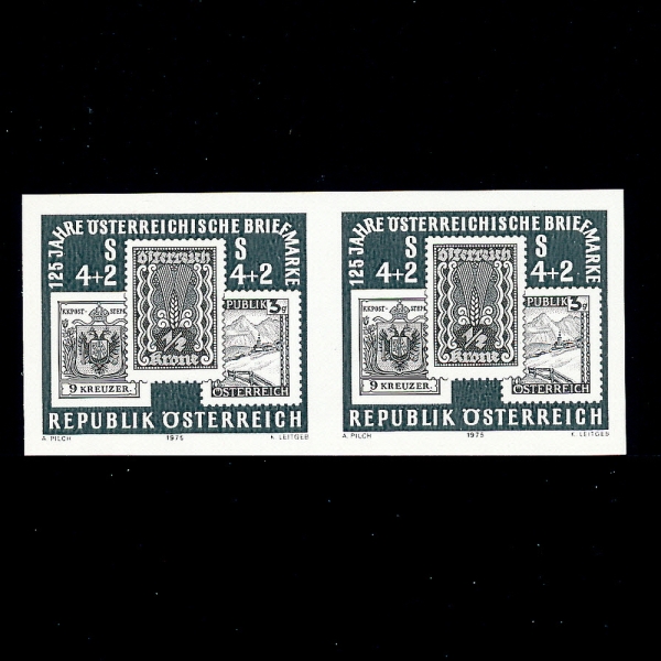 AUSTRIA(Ʈ)-IMPERF( 2)-#B339-4+2s-AUSTRIA NOS.5,250,455(ǥ ǥ)-1975.11.28