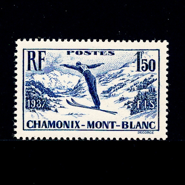 FRANCE()-#322-1.50f-INTL.SKI MEET,CHAMONIX-MONT BLANC( Ű ȸ)-1937.1.18