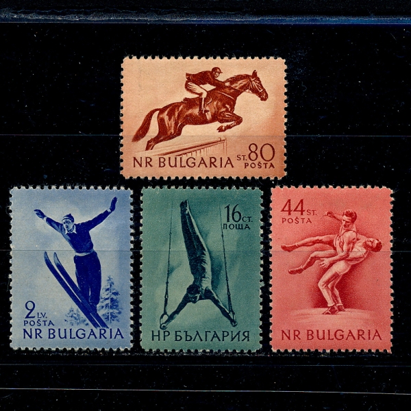 BULGARIA(Ұ)-#869~872(4)-SPORTS()-1954.12.21