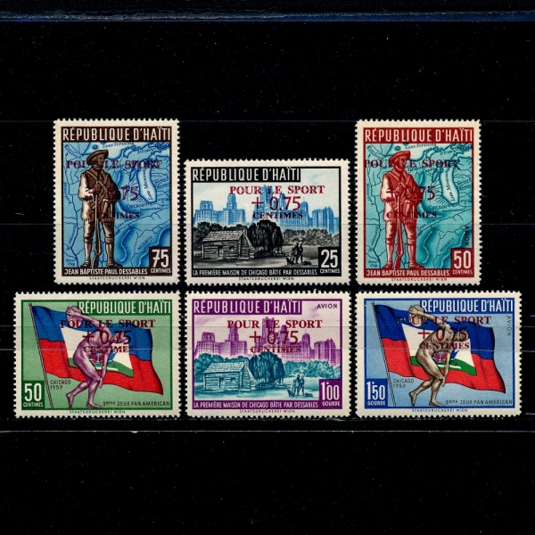 HAITI(Ƽ)-#451,C148~150(4)-8TH OLYMPIC WINTER GAMES,SQUAW VALLEY(ø)-1960.2.29
