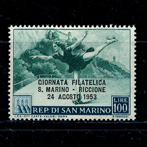 SAN MARINO(긶)-#335-100 I-ROLLER SKATING(ѷ Ʈ)-1953.8.24