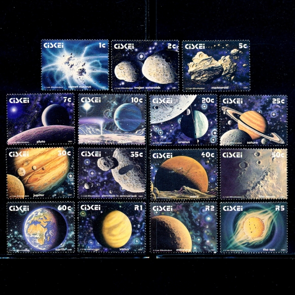SOUTH AFRICA-CISKEI(ý)-#168~182(15)-SPACE,SOLAR SYSTEM()-1991.8.1