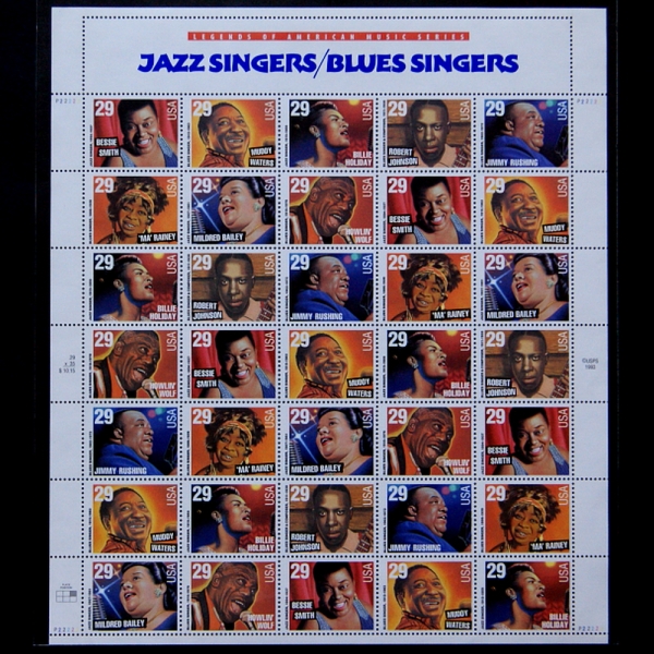 UNITED STATES(̱)-#29c-35 -JAZZ SINGERS,BLUES SINGERS()-1993