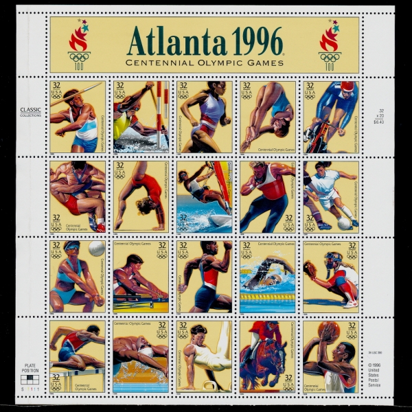 UNITED STATES(̱)-#32c-20 -ATLANTA OLYMPIC GAMES(ø)-1996