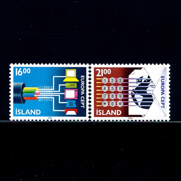 ICELAND(̽)-#660~1(2)-EUROPA,MODERN COMMUNICATION(,)-1988.5.2 