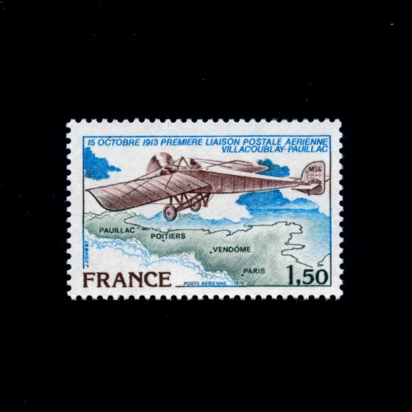 FRANCE()-#C50-1.50f-PLANES OVER FLIGHT ROUTE( Ʈ)-1978.10.14
