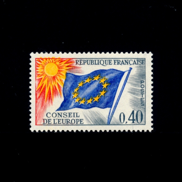 FRANCE()-#1012-40c-COUNCIL OF EUROPE FLAG( )-1969.3.24