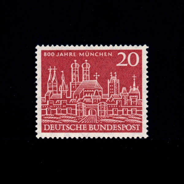 GERMANY()-#785-20pf-VIEW OF OLD MUNICH( ð)-1958.5.22