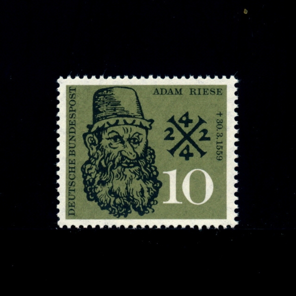 GERMANY()-#799-10pf-ADAM RIESE( Ǫ)-1959.3.28