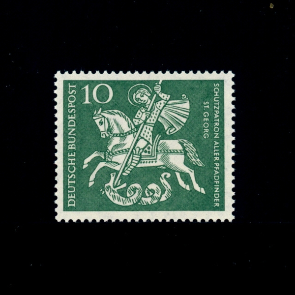 GERMANY()-#823-10pf-ST. GEORGE(Ʈ )-1961.4.23