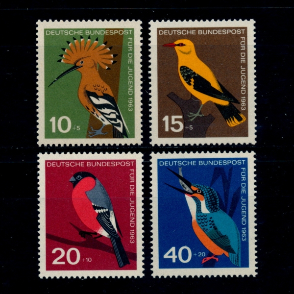 GERMANY()-#B388~91(4)-BIRDS()-1963.6.12
