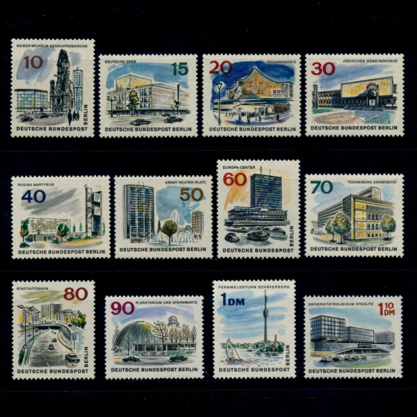 GERMAN OCCUPATION STAMPS()-#9N223~34(12)-THE NEW BERLIN(  )-1965~66