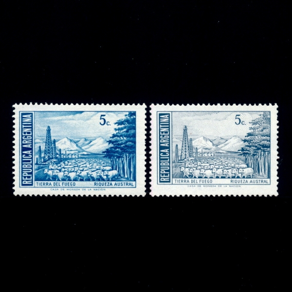 ARGENTINA(ƸƼ)-#695,695A(2)-TIERRA DEL FUEGO(Ƽ  Ǫ,)-1965