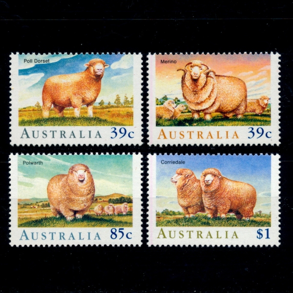 AUSTRALIA(Ʈϸ)-#1136~9(4)-SHEEP()-1989.2.27