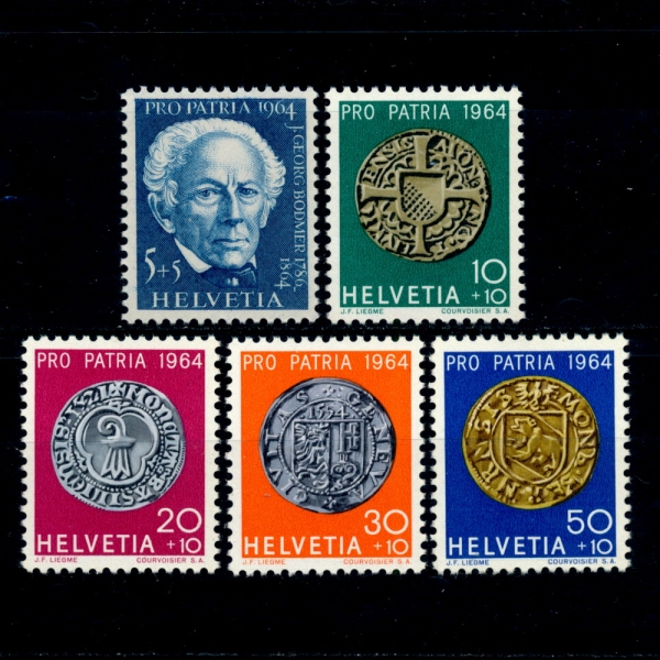 SWITZERLAND()-#B334~8(5)-JOHANN GEORG BODNER AND COPPER COIN( Կ ,)-1964.6.1